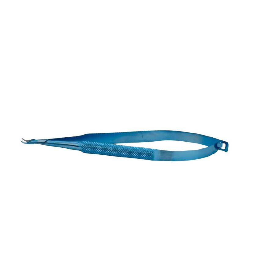 TH-003 Needle Holder 110mm, 6mm curved jaws, round handle without lock