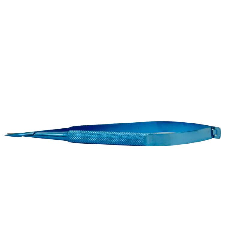 TH-014 Needle Holder 115mm, 9mm curved jaws, round handle without lock