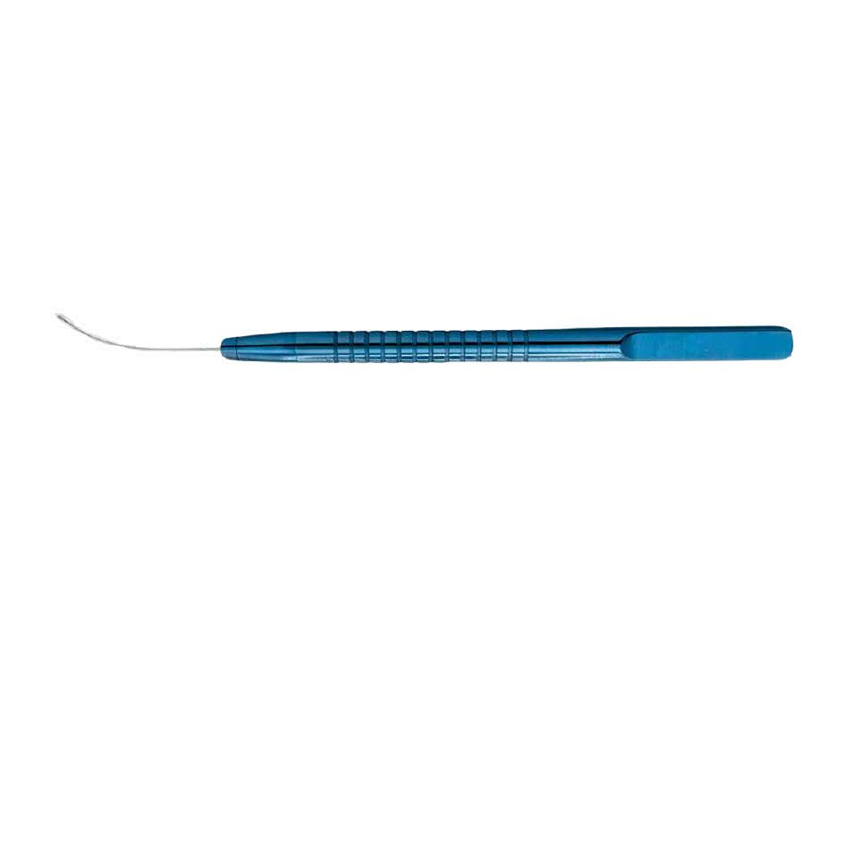 TV-085 Vitreoretinal Forceps Serrated forceps, curved tube