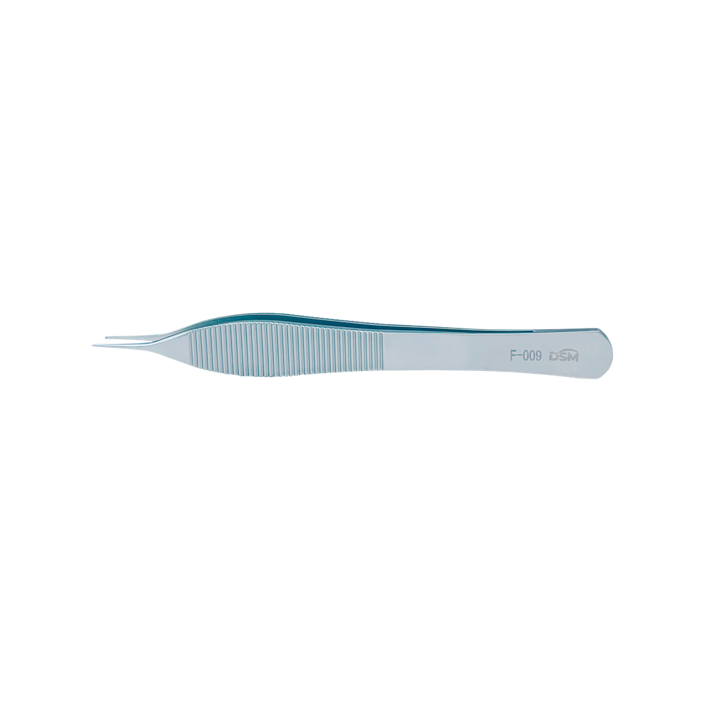F-009 Adsons Forceps 125mm, 0.3mm, 1 x 2 teeth, straight without platforms