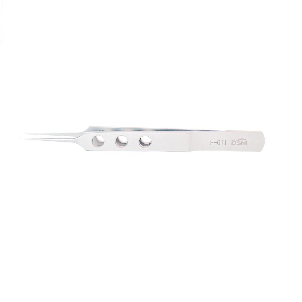 F-011 Pinza Hoskins con Muescas Recta con plataformas de atar 105 mm, 0.25 mm, muescas