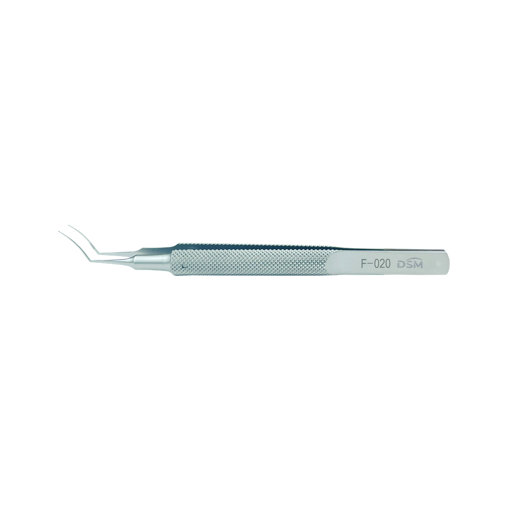 F-020 MICS Capsulorhexis  Forceps 105mm, Curved shafts, very delicate grasiping tips,1.8mm incision