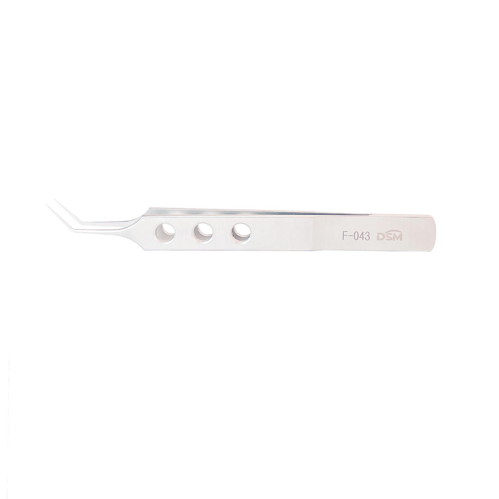 F-043 Mcpherson Tying Forceps 105mm, angled shafts with tying platforms