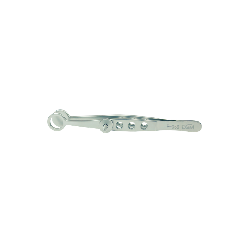 F-059 Chalazion Forceps 90mm, round 11mm