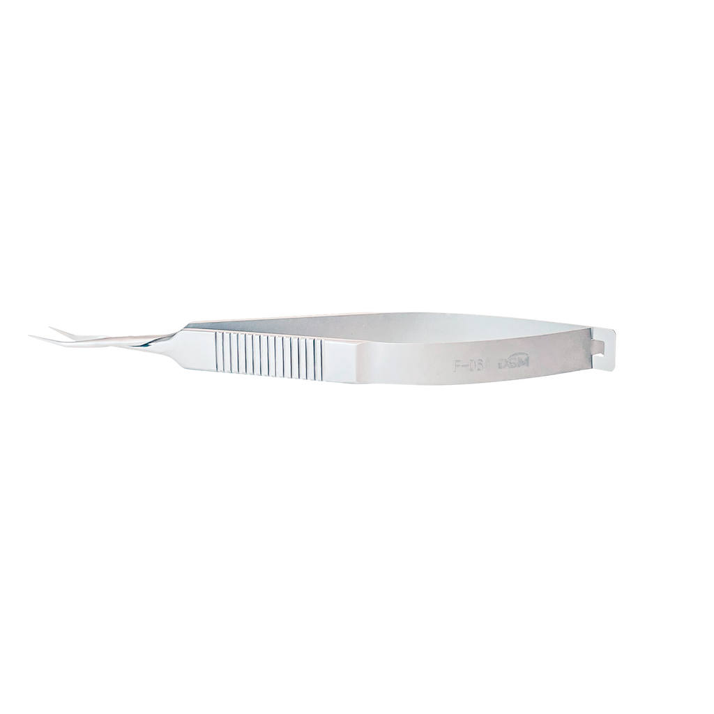 F-064 Pinza de Extracción de Lenticulo Mango de acción cruzada con puntas dentadas 116 mm