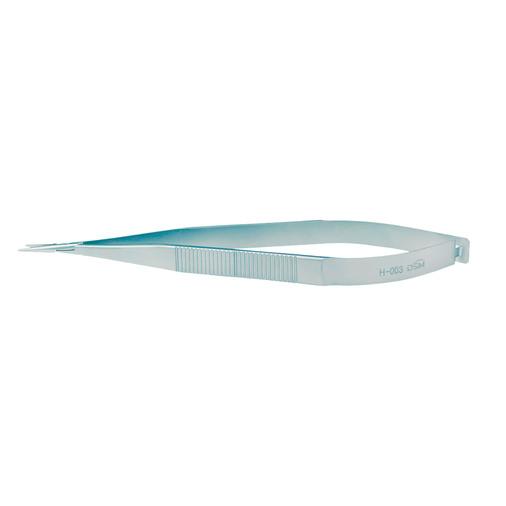 H-003 Porta Agujas Mango plano sin seguro 140mm, 10mm, mandíbulas rectas