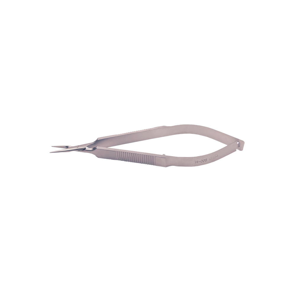 H-005 Needle Holder 115mm, 9mm straight jaws, flat handle without lock 