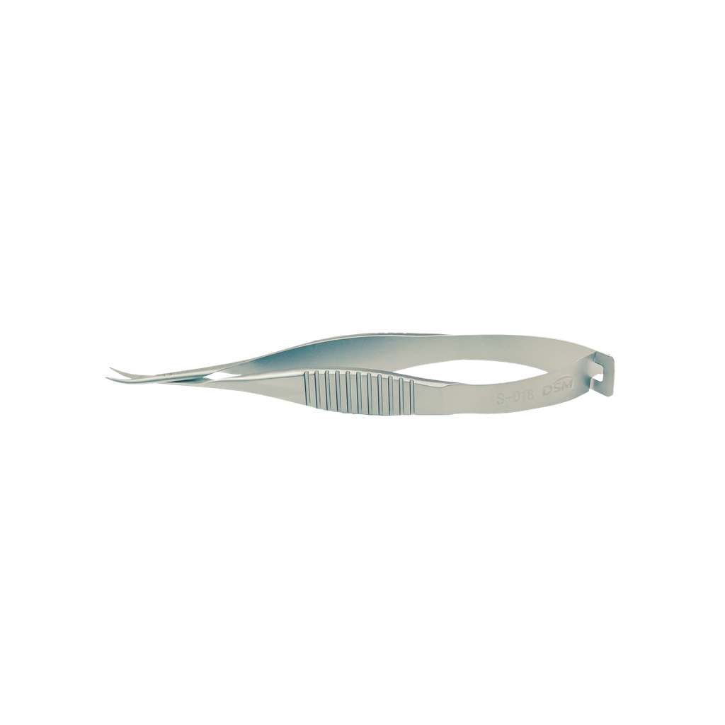 S-018 Vannas Scissors Sharp Tip, 81mm, 10mm Curved