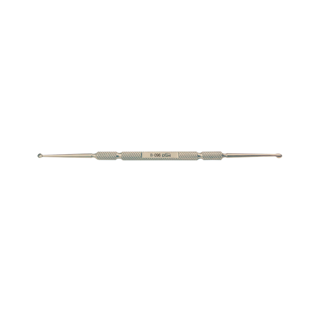 B-096 Cureta con Extremo Doble Un lado con punta redonda de 2,0 mm y el otro lado con punta ovalada de 2,0 mm 