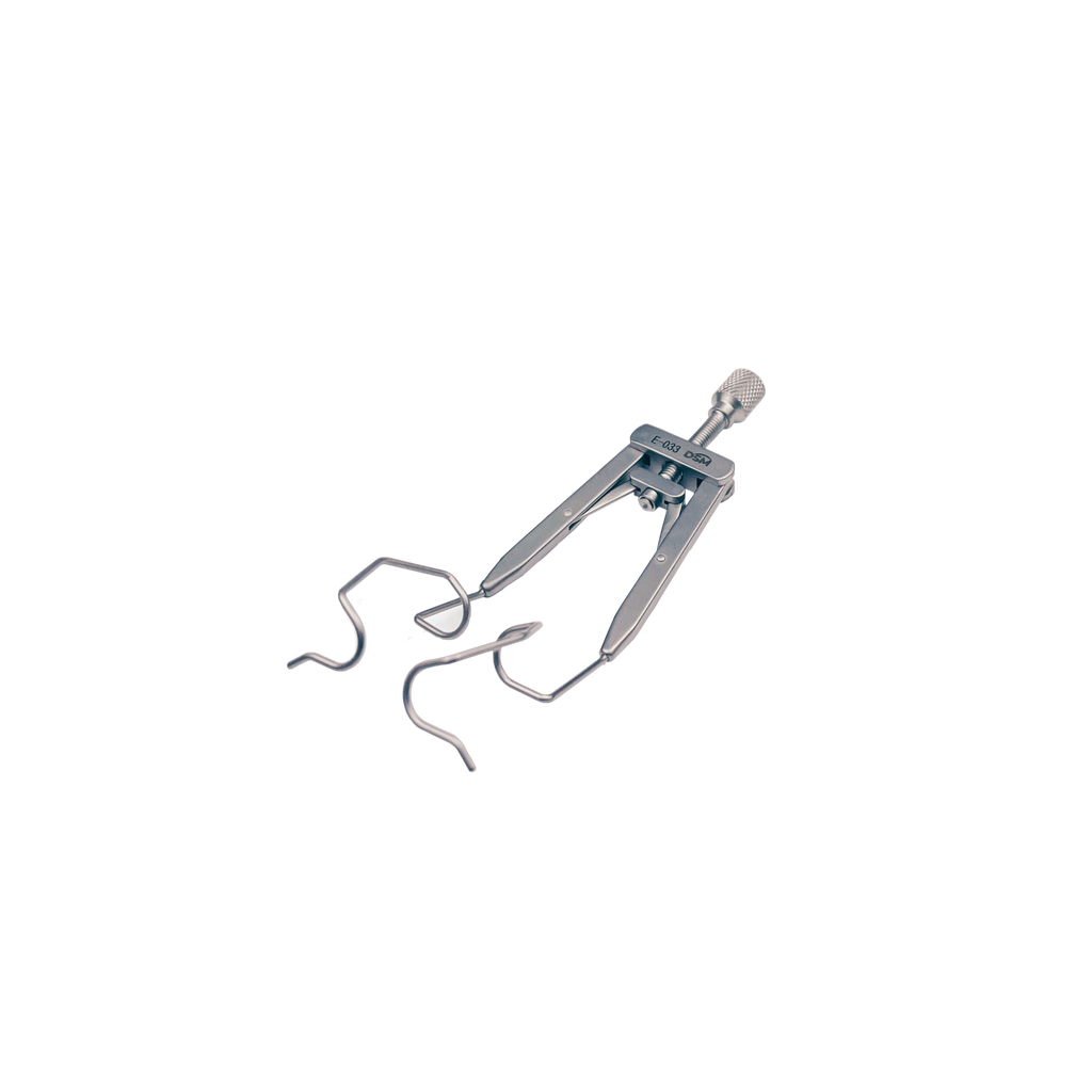 E-033 Adjustable Speculum 19mm blades，overall length 80mm