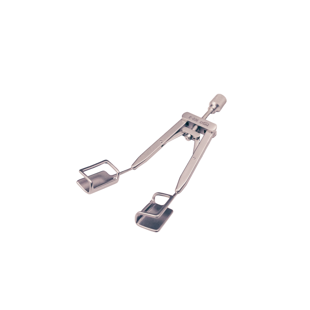 E-036 Adjustable Speculum 13mm blades，overall length 76mm