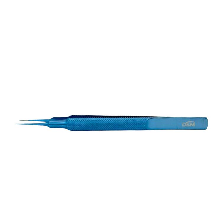 TF-028 Pinza dentada 105 mm, 0,12 mm, 1×2 dientes, con plataformas de atado, mango redondo