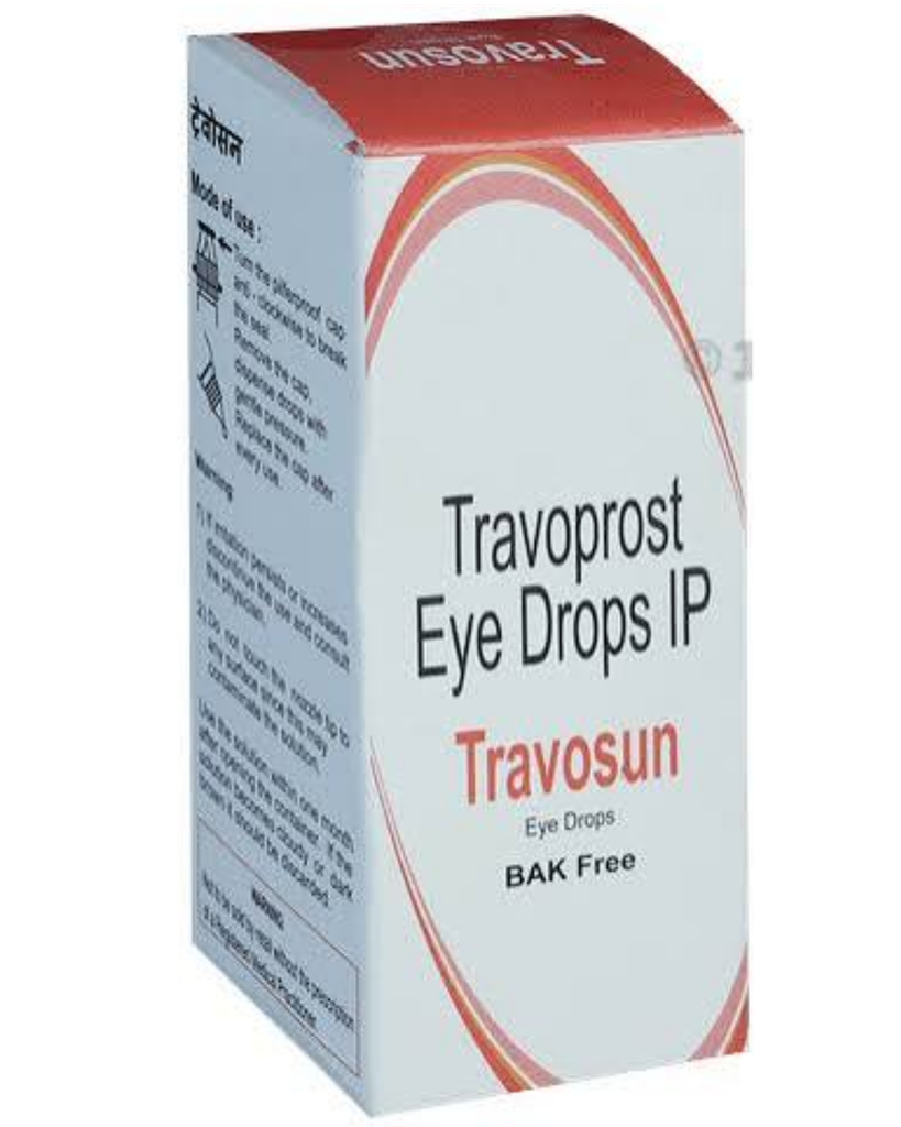 Travoprost eye drops IP 0.04% w/v 3ml (TRAVOSUN)