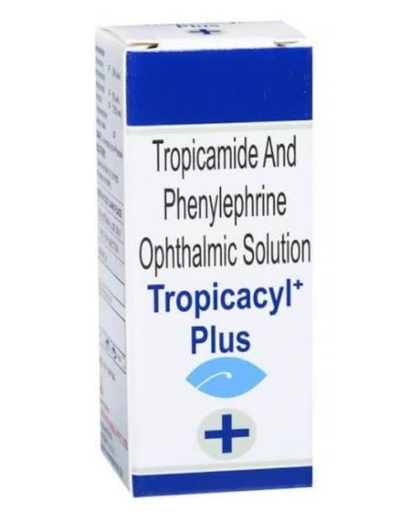 Tropicamida con Fenilefrina al 0,8%-5% w/v de 5ml, (Tropicacyl Plus). Greivis Pharma.
