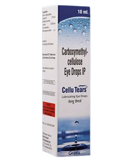 Carboxymethylcellulose 0.5% artificial tear of 10 ml. CELU TEARS