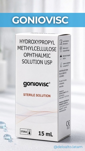 Hipromelosa en gel al 2.5% de 15ml. GONIOVISC. 
