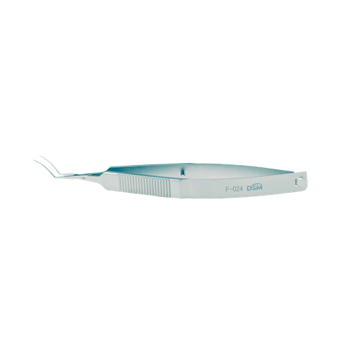 [F-024 ] F-024 MICS Capsulorhexis  Forceps 120mm, Curved shafts, very delicate grasiping tips,1.8mm incision
