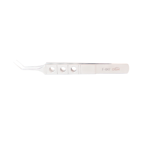 [F-047 ] F-047 Pinza para Implantación de Lentes Ejes angulados con mandíbulas lisas 105 mm