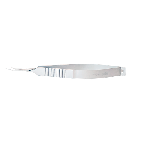 [F-064 ] F-064 Pinza de Extracción de Lenticulo Mango de acción cruzada con puntas dentadas 116 mm