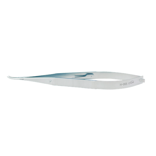 [H-008 ] H-008 Needle Holder 140mm, 9mm curved jaws, flat handle with lock