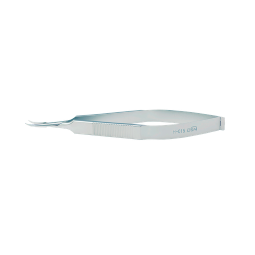 [H-015 ] H-015 Needle Holder 115mm, 9mm curved jaws, flat handle without lock
