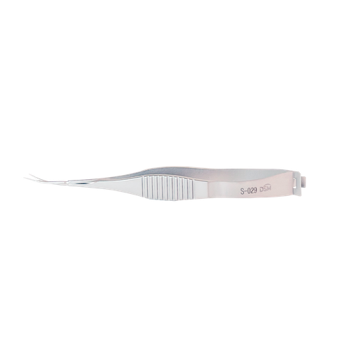 [S-029 ] (S-029 Vannas Capsulotomy Scissors 88mm, curved, sharp tips, blades length 12mm )