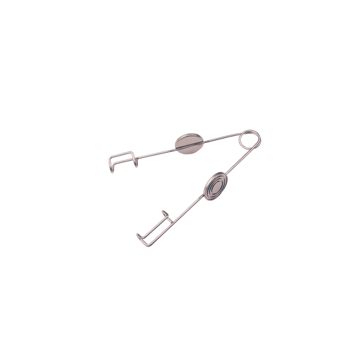 [E-021 ] E-021 Wire Speculum with discs 8.5mm and 10.5mm blades，overall length 50mm