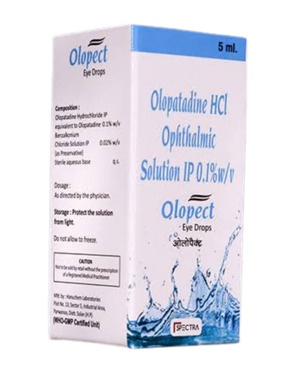 Olopatadine HCL Ophthalmic solution IP 0,1% w/v de 5ml (Olopect)