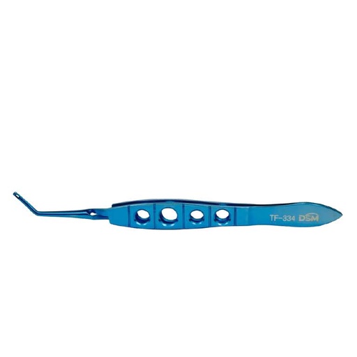 [TF-334 ] TF-334 Scleral Plug Forceps 118 mm, Flat handle