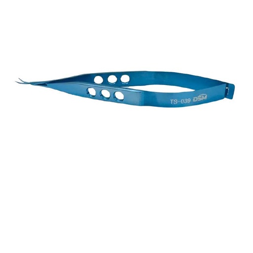 [TS-039 ] TS-039 - Iris Scissors 105mm, curved right, sharp tips, blade length 11mm