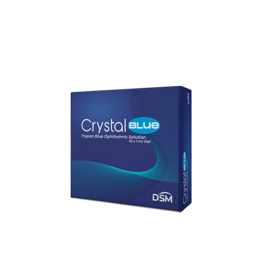 CRYSTAL BLUE Trypan blue intraocular solution box of 10 * 1ml vial