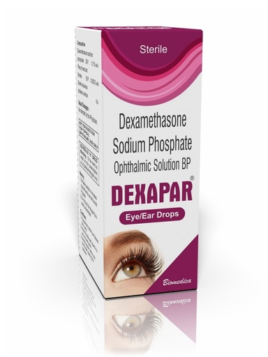 Dexamethasone Sodium Phosphate Opthalmic Solution BP DEXAPAR